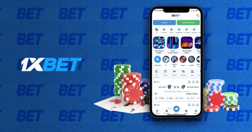 Mobile Application for playing Online Casino from 1xBet Korea