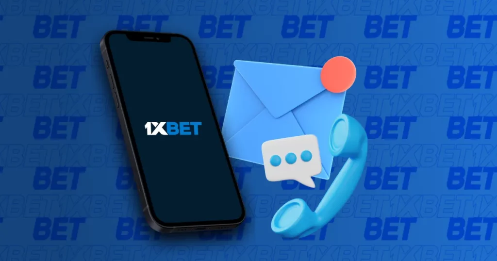 Contacts for technical support in mobile app from 1xBet Korea