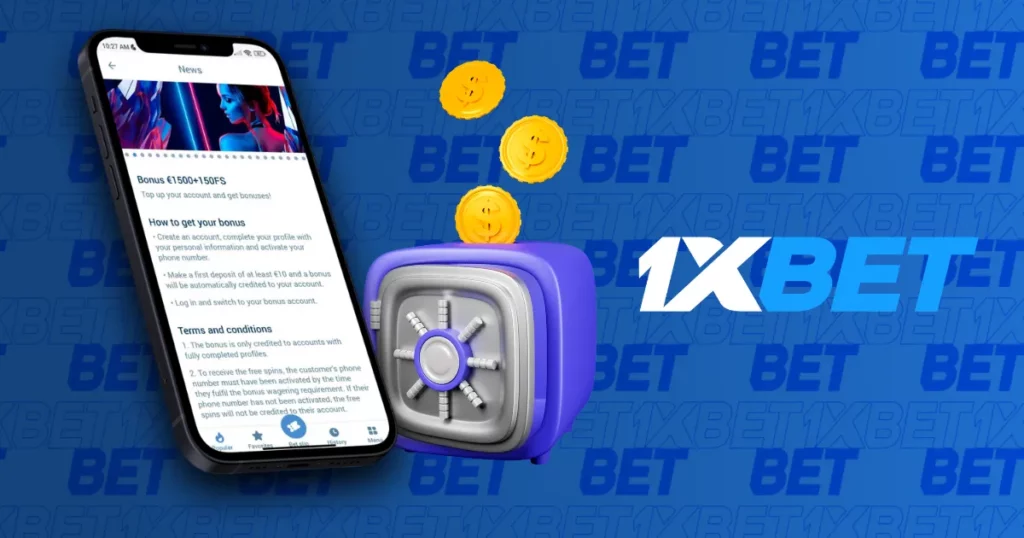 Welcome Bonuses in 1xBet mobile app
