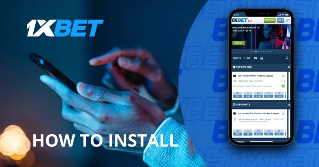 Instructions for installing mobile app for Android from 1xBet Korea